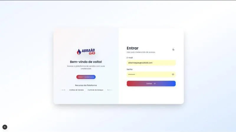 Dashboard Analitico - Abrao Gaz