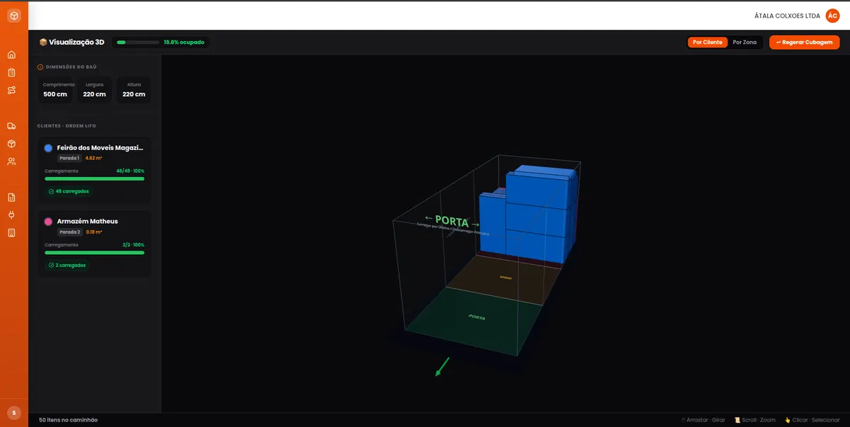 🚀 Apresentando o 3D-Loading-Sim: Revolucionando a Logística de Cubagem e Roteirização! 📦🚛 - 18