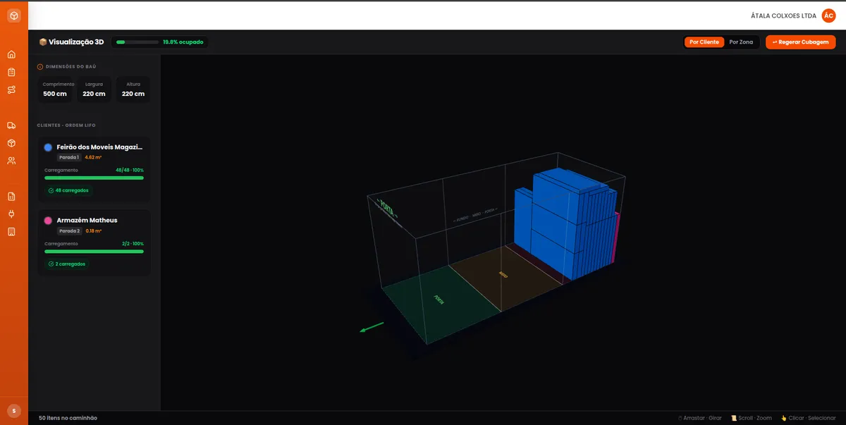 🚀 Apresentando o 3D-Loading-Sim: Revolucionando a Logística de Cubagem e Roteirização! 📦🚛 - 20
